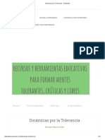 Dinámicas Por La Tolerancia - SoyMundo