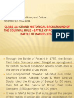 Class 11 - Grand Historical Background of The Colonial Rule - Battle of Palashi (1757) - Battle of Buxer (1764)