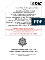 Edital Curso de Operador Tático de Emergências Médicas