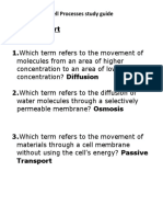 Cell Processes Study Guide2