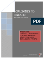 Ecuaciones No Lineales-Trabajo Grupal