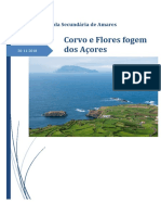 Ilhas do Corvo e Flores afastam-se do arquipélago dos Açores