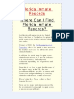 Florida Inmate Records - Access Inmate Records
