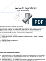 Desarrollo superficies geometría