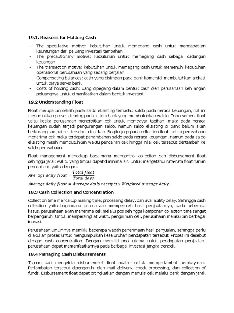 Manajemen Likuiditas dan Kas Perusahaan | PDF | Pengelolaan Keuangan & Uang