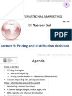 MGT382 Lecture 10 - Pricing & Distribution Decisions