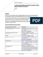 SSA-661247: Apache Log4j Vulnerabilities (Log4Shell, CVE-2021-44228, CVE-2021-45046) - Impact To Siemens Products