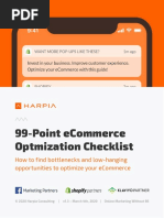 99 Point Ecommerce Optimization Checklist