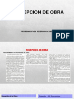 Procedimiento de Recepcion de Obra