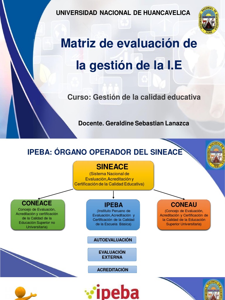 Matriz de Evaluación del IPEBA 2025 | PDF | Evaluación | Calidad ...