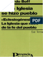 Y La Iglesia Se Hizo Pueblo 1986 - Leonardo Boff