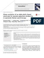 Phase Evolution of An Alpha Mno - Based Electrode For Pseudo-Capacitors Probed by in Operando Raman Spectros