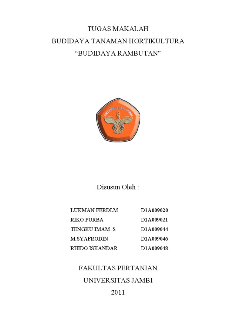 Budidaya dan Varietas Rambutan | PDF