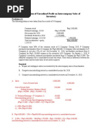 Elimination of Unrealized Profit On Intercompany Sales of Inventory