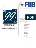 Matketing Management Ii: Submitted To Submitted by