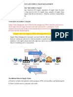 Logistics and Supply Chain Management Unit I Understanding The Supply Chain