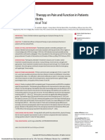 Effect of Physical Therapy On Pain and Function in Patients With Hip Osteoarthritis A Randomized Clinical Trial