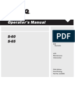 S60 N01 Operation Manual
