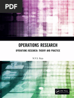 Operations Research Theory and Practice