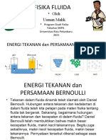 Tekanan Dan Persamaan Bernoulli