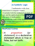 Math Logic/symbolic Logic