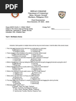 Initao College: Department of Criminology Initao, Misamis Oriental Mindanao, Philippines 9022