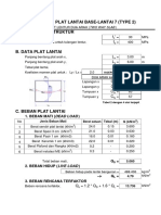 Perhitungan Manual Plat (Ruang Publik) Type 2