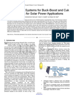 Design Control Systems For Buck Boost and Cuk Converters For Solar Power Applications