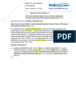 Acta de Recepcion Definitiva Redes de Agua Potable