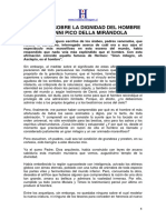 Discurso Sobre La Dignidad Del Hombre