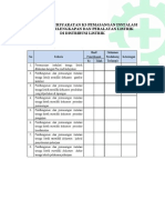 Checklist Pemasangan Di Distribusi