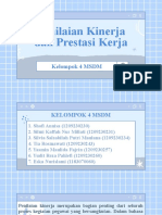 Penilaian Kinerja Dan Prestasi Kerja