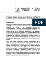 LOS ACTOS DE DISPOSICIÓN A TÍTULO GRATUITO SE PRESUMEN SIEMPRE FRAUDULENTOS