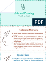 State and Planning: Unit 1, Lecture 2