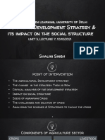 Agrarian Development Strategy & Its Impact On The Social Structure