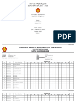 Absen Biologi Umum Kls F