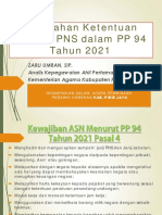 Sosialisasi Perubahan Disiplin PNS PP 94 Tahun 2021