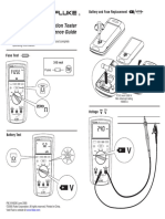 1507/1503 Series Reference Card Front: 1507/1503 Insulation Tester Quick Reference Guide