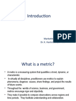 Marketing Metrics Dr. K. Harikrishnan - VIT