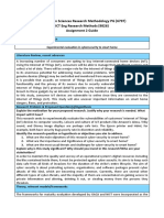 Information Sciences Research Methodology PG (6797) ICT Eng Research Methods (9826) Assignment 2 Guide