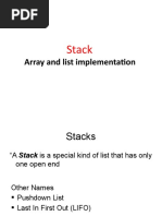 Stacks: Based On Koffmann and Wolfgang | PDF | Array Data Structure ...
