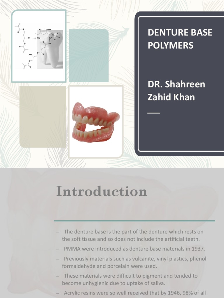 3 Denture Base Polymer 2 PDF Dentures Poly(Methyl Methacrylate)