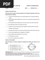 Learning Activity Sheet #2 GRADE 10 Mathematics