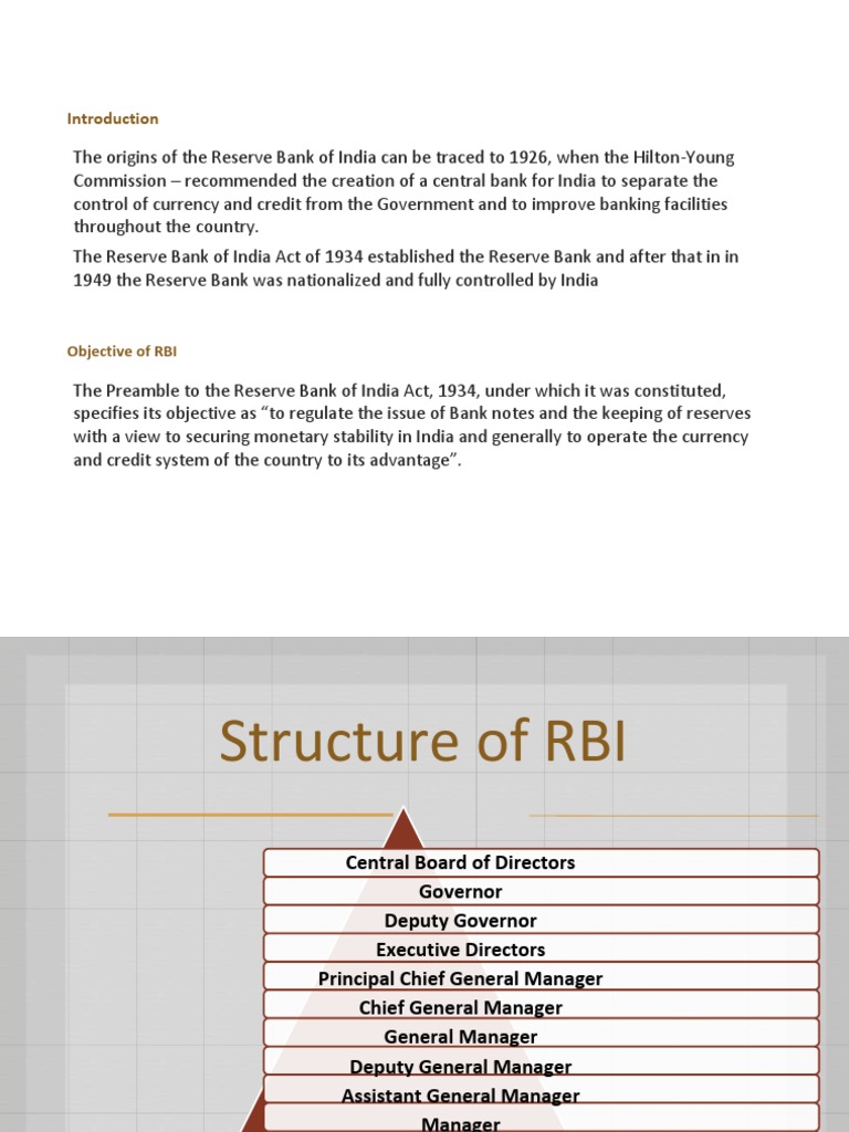 Objective of RBI | PDF | Reserve Bank Of India | Banks
