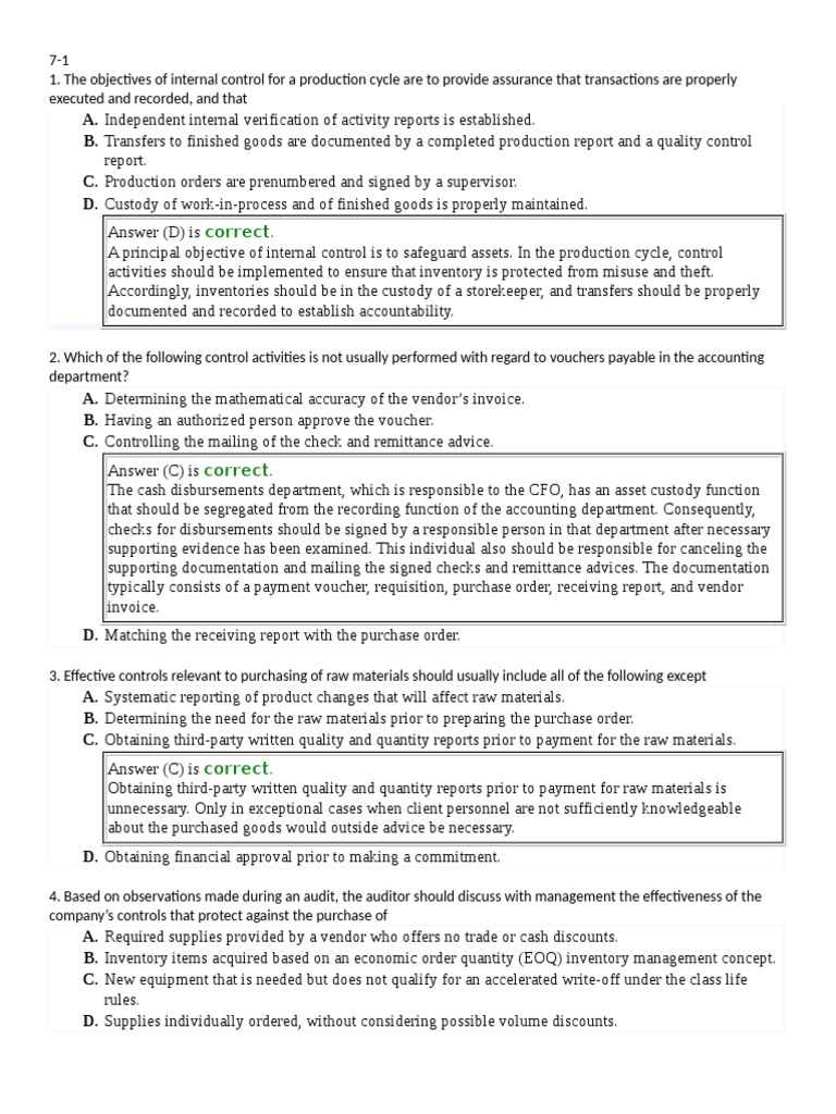 Enhancing Internal Control in Accounting | PDF | Accounts Payable ...
