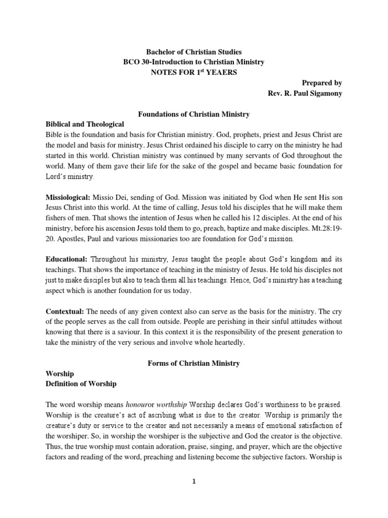 WHAT IS CHRISTIAN MINISTRY AN INTRODUCTORY GUIDE visual data 2