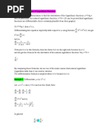 Lecture 12. Derivatives of Log - Functions