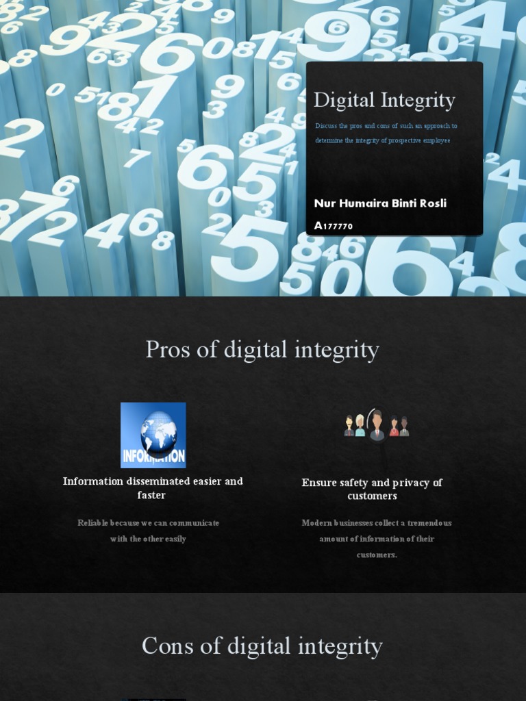 Digital Integrity - PART HUMAIRA | PDF | Computers