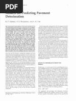 Development of A Pavement Deterioration Model