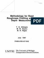 Methodology For Road Roughness Profiling and Rut Depth Measurement